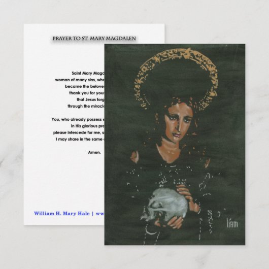Kaart van Mary Magdalen Prayer (Voorkant / Achterkant)
