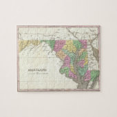  kaart van Maryland (1827) Legpuzzel (Horizontaal)