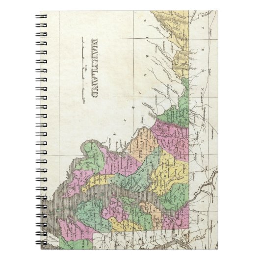 kaart van Maryland (1827) Notitieboek (Voorkant)