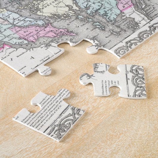  kaart van Maryland (1855) Legpuzzel (Zijkant)