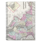  kaart van Maryland (1855) Notitieboek (Voorkant)