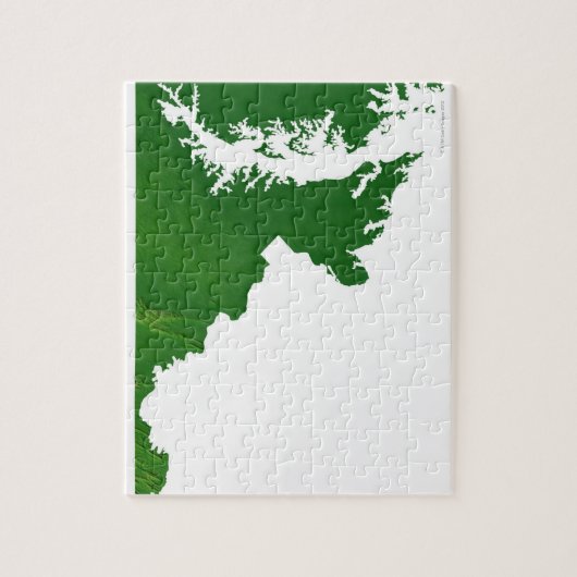 Kaart van Maryland 3 Legpuzzel (Verticaal)