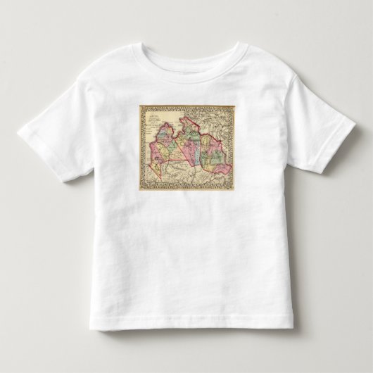 Kaart van Mason, Jackson, provincie Roane Kinder Shirts (Voorkant)
