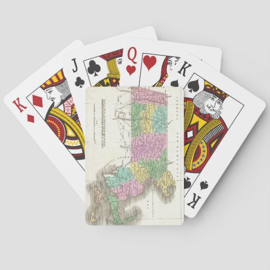  kaart van Massachusetts (1827) (Achterkant)