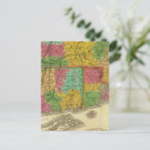 Kaart van Massachusetts en Connecticut (Staand voorkant)