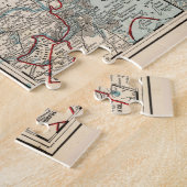  kaart van Massachusetts & Rhode Island (1893) Legpuzzel (Zijkant)