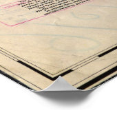 kaart van Maui Hawaii (1885) Poster (Hoek)