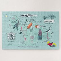  kaart van Maui, Hawaii Jigzaag Puzzle