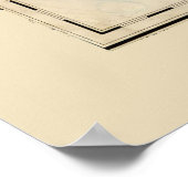 Kaart van Maui, Hawaiian Island (1885) Poster (Hoek)