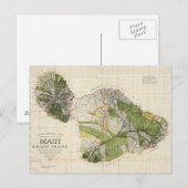 kaart van Maui Island (1906) (Voorkant / Achterkant)