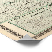 Kaart van McDonough County, Rushville Poster (Hoek)