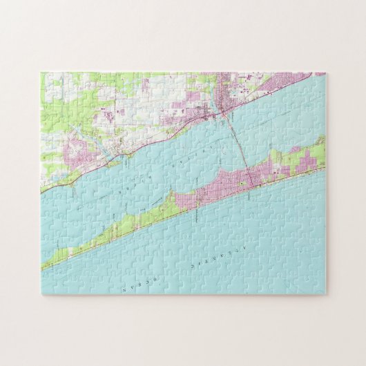  kaart van Melbourne Florida (1949) Legpuzzel (Horizontaal)