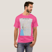 Kaart van Melbourne Transit T-shirt (Voorkant volledig)