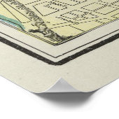  kaart van Memphis Tennessee (1901) Poster (Hoek)