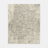  kaart van Memphis Tennessee (1911) Fleece Deken (Voorkant)