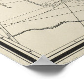 kaart van Memphis Tennessee (1911) Poster (Hoek)