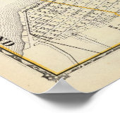 Kaart van Mercer County, Rock Island en Plano Poster (Hoek)