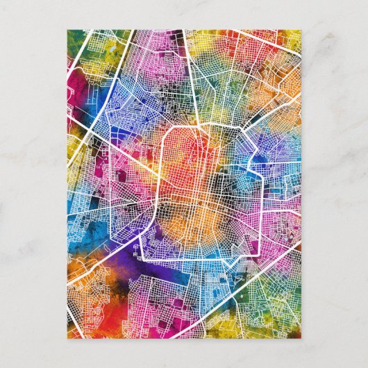 Kaart van Merida Mexico-Stad (Voorkant)