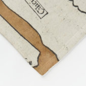  kaart van Mesopotamie (1482) Fleece Deken (Hoek)
