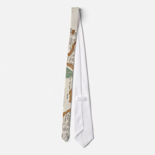  kaart van Mesopotamie (1482) Stropdas (Achterkant)