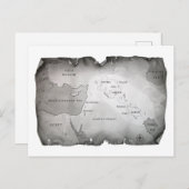 KAART VAN MESOPOTAMIË BRIEFKAART (Voorkant / Achterkant)