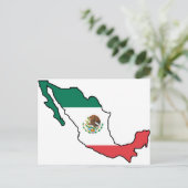 kaart van Mexico (Staand voorkant)