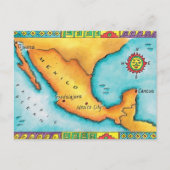 Kaart van Mexico (Voorkant)