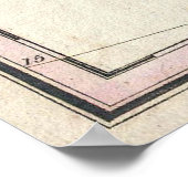  kaart van Mexico (1827) Poster (Hoek)