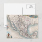  kaart van Mexico (1851) (Voorkant / Achterkant)