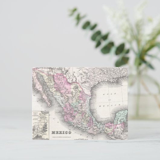 kaart van Mexico (1855) (Staand voorkant)