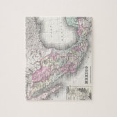  kaart van Mexico (1855) Legpuzzel (Verticaal)