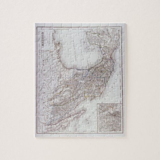 Kaart van Mexico 2 Legpuzzel (Verticaal)