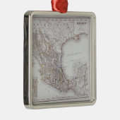 Kaart van Mexico 2 Metalen Ornament (Rechts)