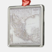 Kaart van Mexico 2 Metalen Ornament (Links)