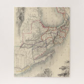 Kaart van Mexico, Californië en Texas Legpuzzel (Verticaal)