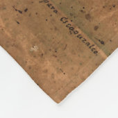  kaart van Mexico City Mexico (1800) Fleece Deken (Hoek)