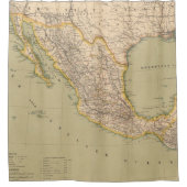 Kaart van Mexico Douchegordijn (Voorkant)