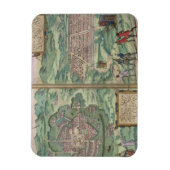 Kaart van Mexico en Cuzco, uit 'Civitates Orbis Te Magneet (Verticaal)