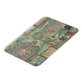 Kaart van Mexico en Cuzco, uit 'Civitates Orbis Te Magneet (Linkerzijde)