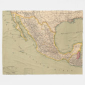 Kaart van Mexico Fleece Deken (Voorkant (Horizontaal))