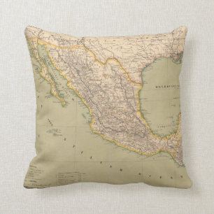 Kaart van Mexico Kussen