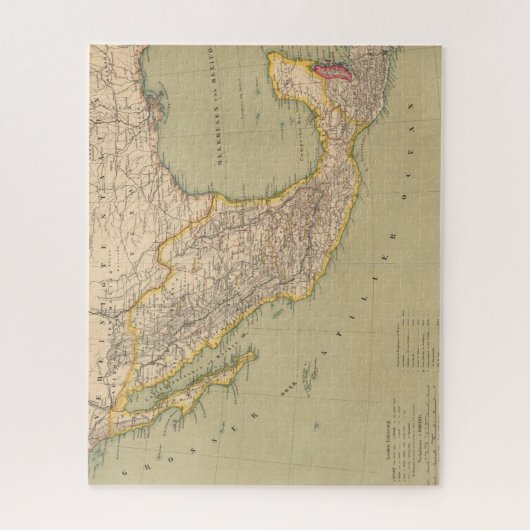 Kaart van Mexico Legpuzzel (Verticaal)