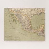 Kaart van Mexico Legpuzzel (Horizontaal)