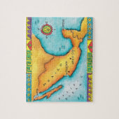 Kaart van Mexico Legpuzzel (Verticaal)