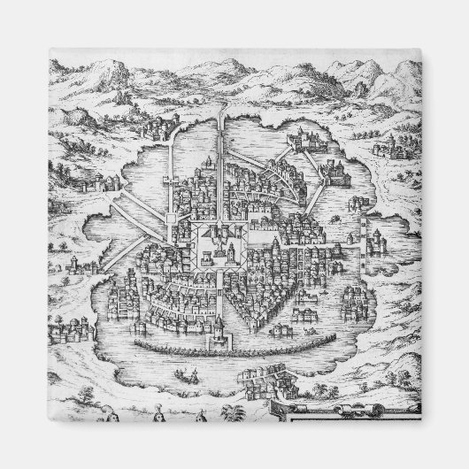 Kaart van Mexico Magneet (Voorkant)