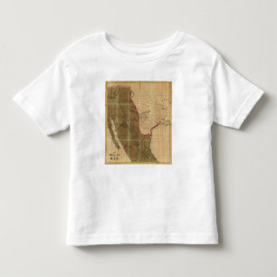 Kaart van Mexico met de zetel van de oorlog Kinder Shirts