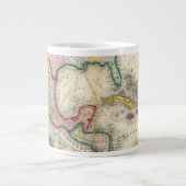 Kaart van Mexico, Midden-Amerika Grote Koffiekop (Voorkant)