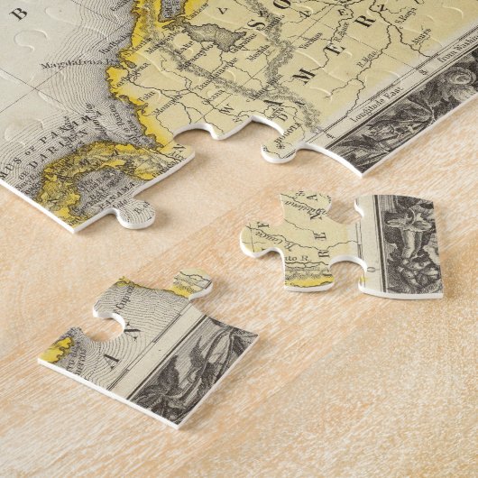 Kaart van Mexico, Midden-Amerika Legpuzzel (Zijkant)