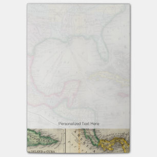 Kaart van Mexico, Midden-Amerika Post-it® Notes