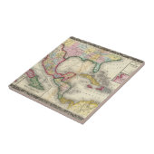 Kaart van Mexico, Midden-Amerika Tegeltje (Zijkant)